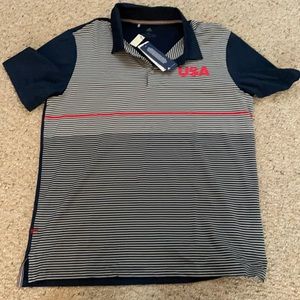 New with tags team USA adidas golf polo